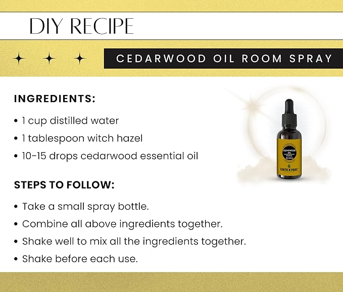 Earth N Pure Cedarwood Essential Oil for Skin and Hair | Natural and Therapeutic Grade | 50 ML