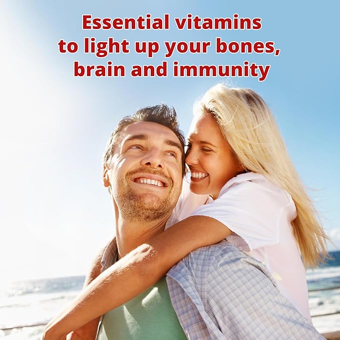 NEVISS Vegan Vitamin D3 + Vitamin B12 Gummies, High Potency D3 5000IU & 1000 mcg Methylated B12, Vitamin D3 and B12 for Adults, Support Bone Health, Immune & Energy Supplement, 60 Count