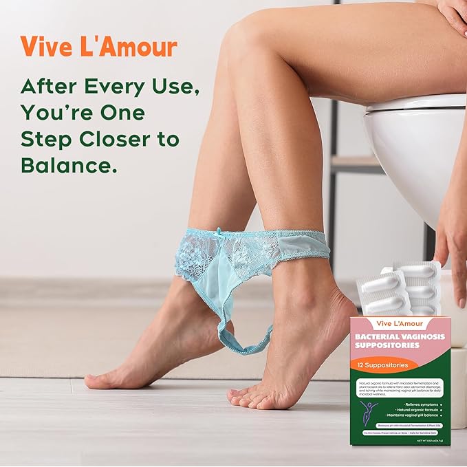 Vive L'Amour Vaginal Suppositories 2-Pack | 24 Inserts for Ongoing Feminine Balance & Odor Support | Relieves BV Symptoms: Fishy Odor, Itching & Discharge | Natural Plant-Based Formula