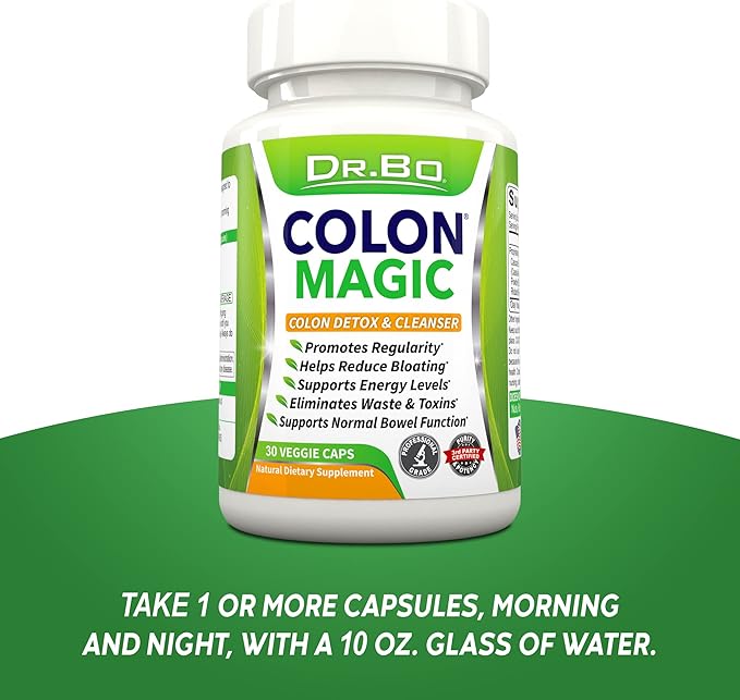 Colon Cleanse Detox Formula - Natural Bowel Cleanser Pills for Intestinal Bloating & Fast Digestive Cleansing - Daily Constipation Relief Supplement Gut, Belly, Stomach - Women Men Herbal Weight Flush
