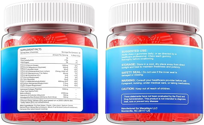 90 Count Calcium Citrate Gummies 1200 mg with Vitamin D3, K2, Magnesium & Zinc, High Absorption Calcium Supplements for Women & Men for B0ne, Muscle & Immune Support, Sugar Free, Mixed Berry Flavor