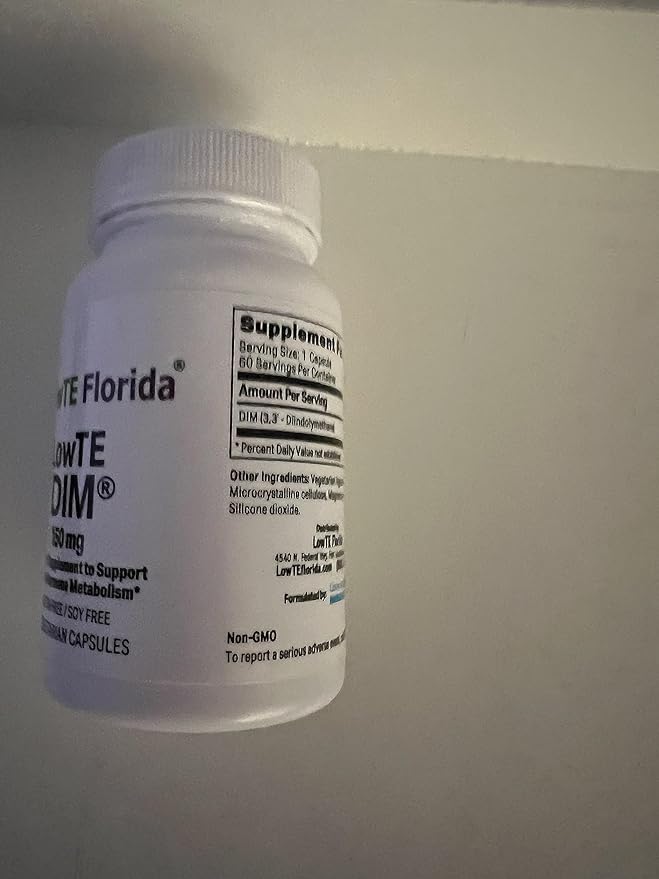 LowTE Florida DIM (150 mg) – Estrogen Balance & Hormone Support Supplement for Women Ages 60+ | Detox Cleanse | Anti-Inflammatory | Non-GMO | Gluten-Free | Soy-Free