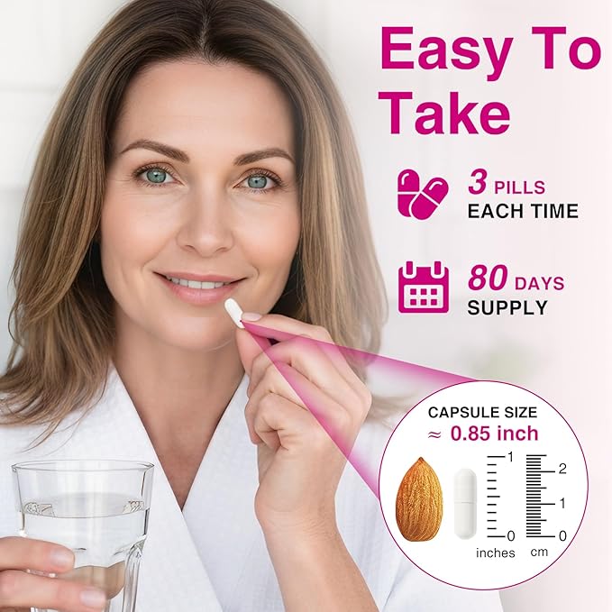 Multi Collagen Peptides Capsules, 240Pcs, Type I,II,V, X for Healthy Skin, Bone, Joint, Hair, Nail|Hydrolyzed Collagen Peptides, Easy Digestion, Unflavored for Women & Men