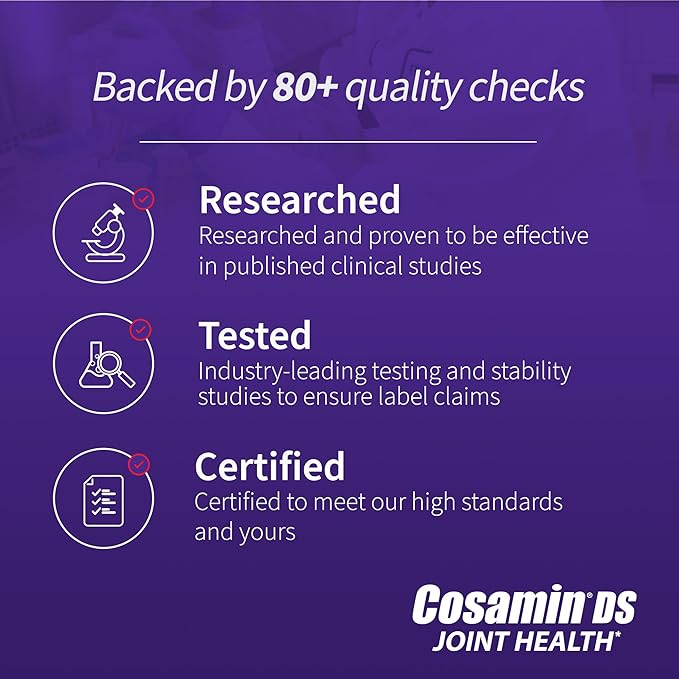 Nutramax Laboratories Cosamin® DS Joint Health Supplement with Glucosamine & Chondroitin for Adult Men & Women, Joint Supplement, 150 Caplets