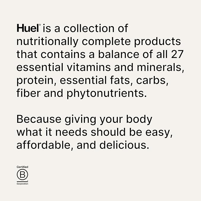 Huel Black Edition | Chocolate Peanut Butter 40g Vegan Protein Powder | Nutritionally Complete Meal Replacement | 27 Vitamins and Minerals, Gluten Free | 17 Servings