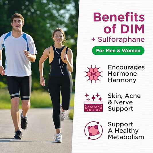 DIM Liquid Drops Supplement Women – Hormone Harmony for Women & Acne Supplements with Multivitamins, Inositol, Sulforaphane - Hormone Balance, Clear Skin & Mood Support, Mixed Berry Flavor 2 Fl Oz