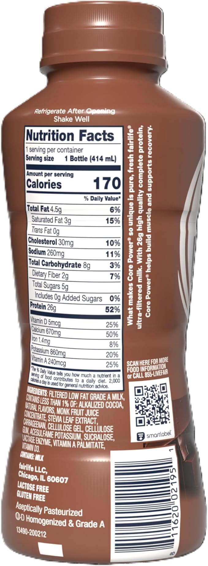 Core Power High Protein (26g) Shake, Chocolate, 14 fl oz