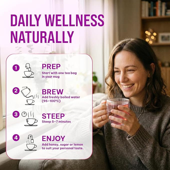 Hormone Balance Tea for Women – Raspberry Leaf, Dioscorea Persimilis, Hibiscus Tea Organic, Black Ginger for Menstrual Healthy Cycle Support, PMS & PCOS Support, Postpartum Recovery,90 Herbal Tea Bag