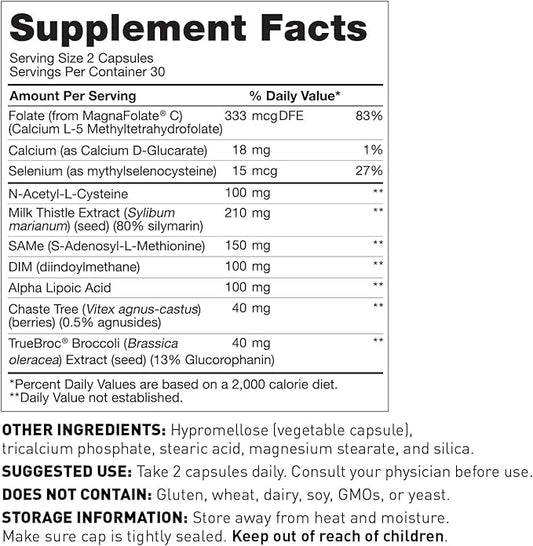Amy Myers MD EstroProtect - Supplement Supports Healthy Estrogen Balance & PMS - Supplement for Women - Aids Against Menopause Symptoms - 60 Capsules (30 Servings)