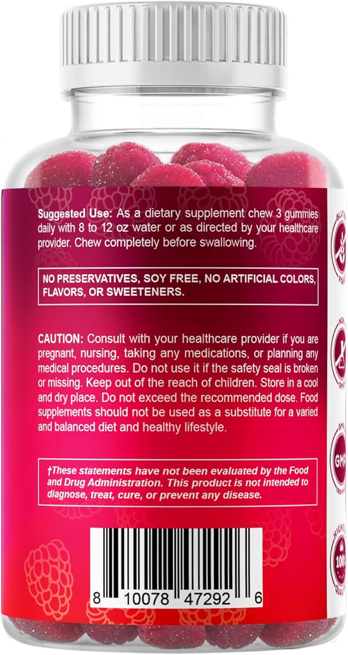 Vitamatic Extra Strength Magnesium Gummies – 255 mg Elemental Magnesium per Serving – 60 Gummies (2-Pack) Supports Relaxation, Muscle Function, Bone Health & Energy – Vegan, Non-GMO, Gluten-Free