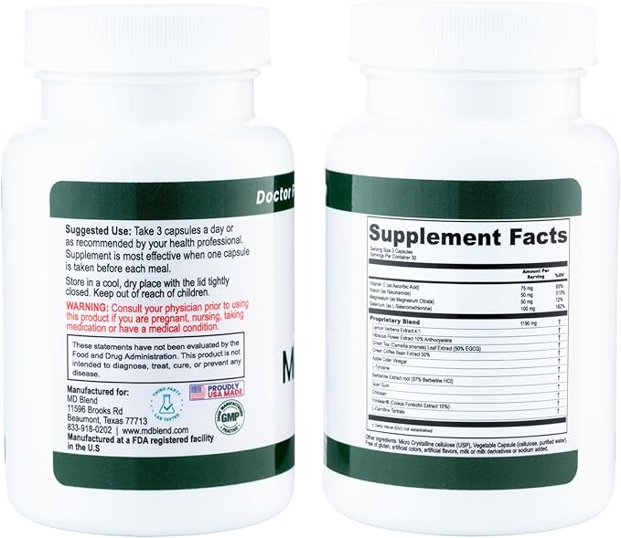 MediTrim Energy Supplements, Metabolism Booster, Supports Vitality, Satiety & Physique Goals, Smooth System Balance Green Coffee Bean, Apple Cider Vinegar, Hibiscus 180 Capsules (Pack of 2)