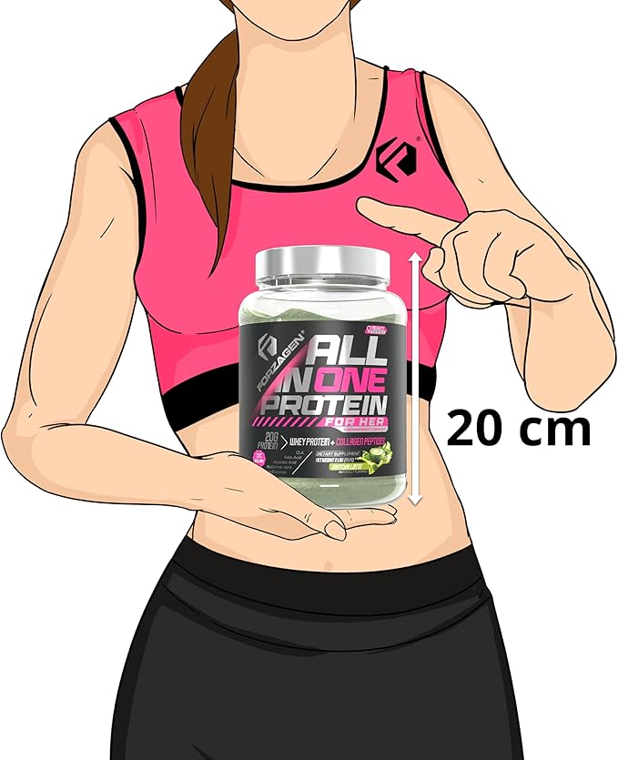 Forzagen All in One Protein for Her, Protein Powder for Women with Collagen Peptides (2 Pound (Pack of 1), Matcha Latte)