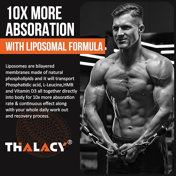 2000mg Liposomal Phosphatidic Acid Muscle Builder (PA), High Absorption Muscle Building Supplements for Men & Women | Muscle Gainer, mTOR Protein Synthesis & Lean Muscle, Strength,60 Capsules