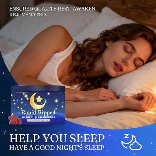 JRR LyraSleep Natural Sleep Aid Gummies - Fall Asleep Quickly and Gently in 30 Minutes- Effective Melatonin 6 mg Sleep+ Gummies for Adults a Restful Night's Sleep -60 Count (2pcs)