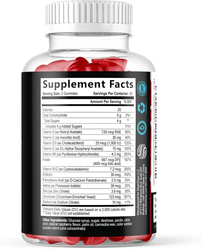 Multivitamin for Men - Complete Daily Mens Multivitamin Gummies with Vitamin D, B Vitamins, Zinc & More - Energy, Memory, Focus & Immune Health Support - 13 Essential Vitamins & Minerals - 60 Capsules