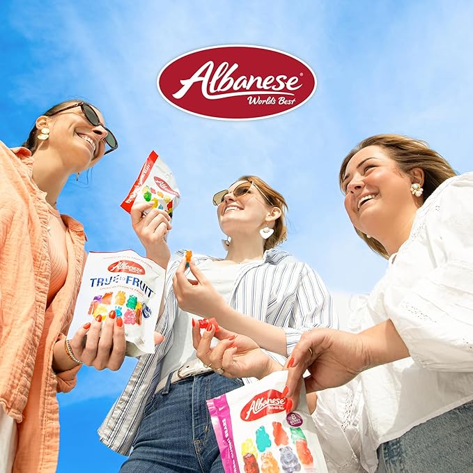 Albanese World's Best 12 Flavor Gummi Bears | 2 Pack - 36oz Bags of Candy | 12 Unique Flavors, Gluten Free, Fat Free, Soft Gummy Bears | Perfect as a Travel Snack and Sharing with Friends