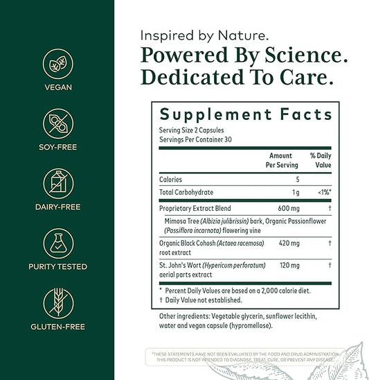 Gaia Herbs Pro Female Hormone Formula PM - Women's Health Supplement for Menopause & Sleep Support - Black Cohosh & St. John's Wort - Vegan, Soy-Free & Gluten-Free - 60 Liquid Phyto-Caps (30 Servings)