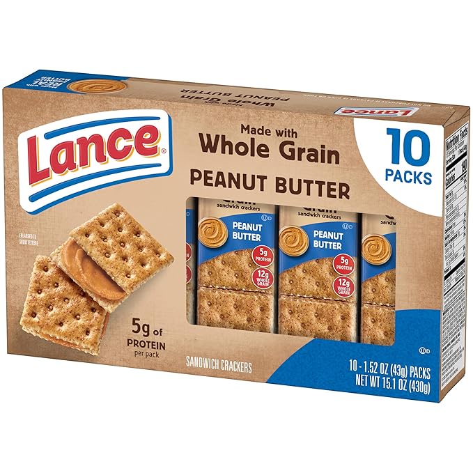Lance Baked with Whole Grain Peanut Butter, 10 Count 1.52 Oz