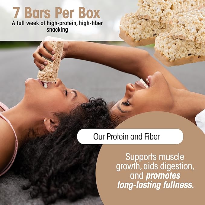 Wonderslim High Fiber Protein Bars, Fluffy Nutter | 15g Protein, 7g Fiber | Low Sugar, Low Carb | Healthy Indulgence | Satisfying, Supports Energy & On-the-Go Convenience, 7 Pack