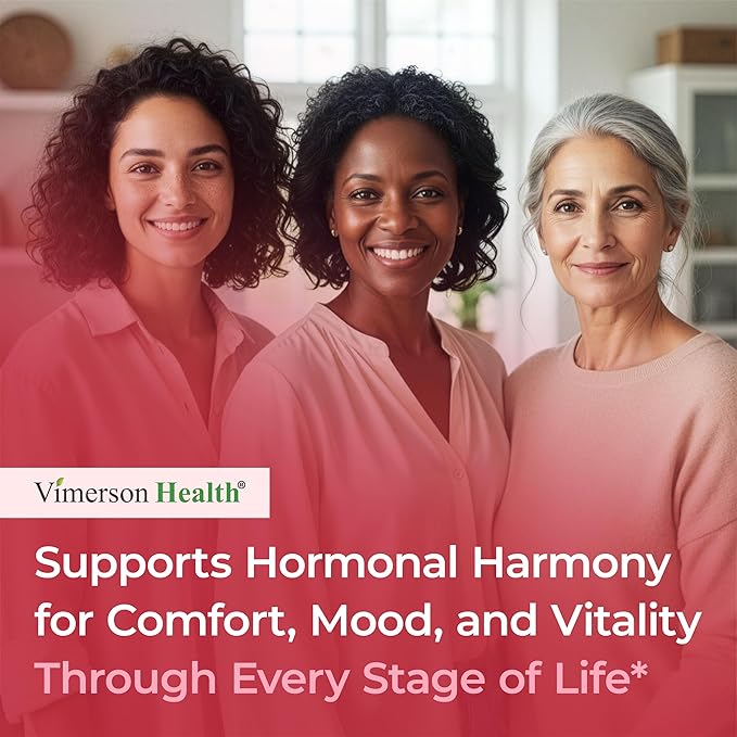 Hormone Harmony for Women with Black Cohosh, Dong Quai & Red Clover – Natural Hormone Balance For Women of All Ages – Supports PMS, Menopause & Mood – Women’s Hormone Balance Supplement – 120 Capsules
