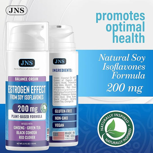 Joellyne Naturals Phytoestrogen Cream with Soy Isoflavones and Herbal Extracts, 5.1 oz