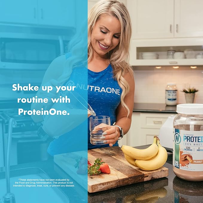 NutraOne ProteinOne Whey Protein Promote Recovery and Build Muscle with a Protein Shake Powder for Men & Women (S’Mores - 2 lbs.)
