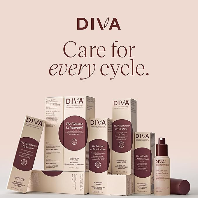 DIVA Refresher - Gentle & No-Rinse Spray Cleanser - Fragrance-Free & Plant-Based Formula - Helps Strengthen Moisture Barrier & Support Healthier Microbiome - 100 mL