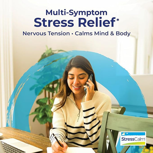 Boiron StressCalm Tablets for Relief of Stress, Anxiousness, Nervousness, Irritability, and Fatigue - 60 Count