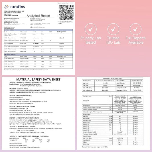 Women’s Advanced Herbal PCOS & PCOD Support | Science-Backed Hormone & Cycle Care for Fertility & Ovulation | Myo-Inositol, D-Chiro, Berberine, Cinnamon & Vitamins | Vegan, Non-GMO, 120 Caps