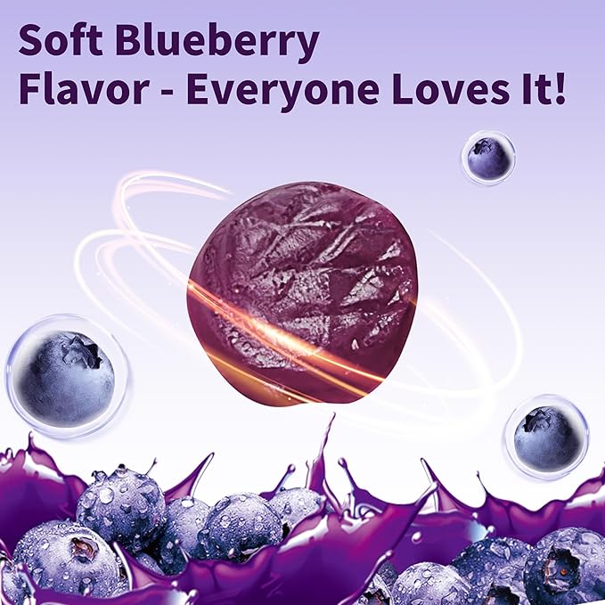 Hudetex Blueberry Lutein Gummies with 120 Count - 2 Month Supply, Eye Health Support Supplement for Kids and Adult, Contains Blueberry Juice (30 mg/Gummy) & Lutein (20 mg/Gummy)