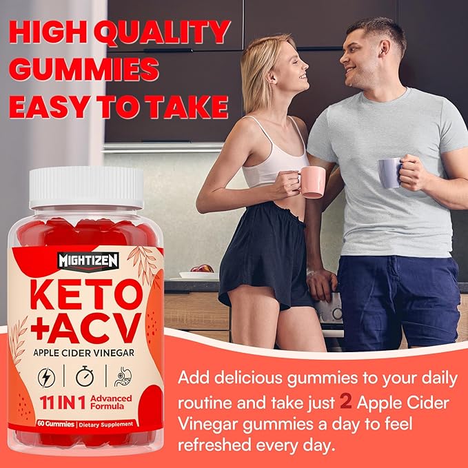 Apple Cider Vinegar Gummies, Max Strength Keto Acv Gummies with Green Tea, Probiotics, B12, B6, Keto Support, Apple Cider Vinegar with Mother for Detox & Cleanse, Digestion & Gut, Vegan, 120 Counts