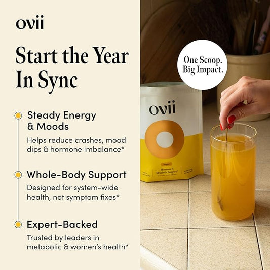 Ovii Metabolic Support for Women – Reducose® White Mulberry with Myo-Inositol & D-Chiro Inositol 40:1 Blend – Hormone Balance, Glucose Support & Appetite Control Supplement – 30 Servings, Tropical