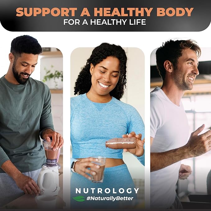 Nutrology TRIPACT Protein Powder - 7-in-1 Meal Replacement Shake with Grass Fed Whey Protein Powder, Pea, Rice, Greens for Muscle Recovery & Immunity, Creamy Chocolate Flavor, 20 Servings