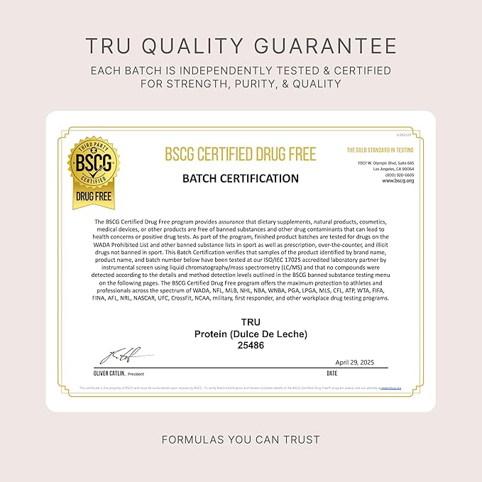 TRU Supplements Plant Based Protein Powder, BCAA, EAA, 20g Vegan Brown Rice & Pea Protein, 100 Calories, 27 Vitamins, No Artificial Flavors 25 Servings (Natural Chocolate Cream)