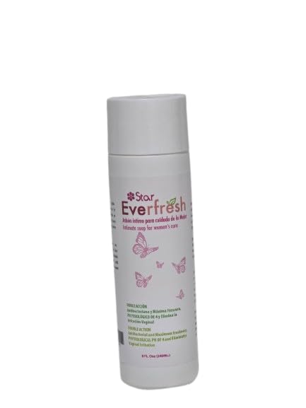 Everfresh Intimate Feminine Wash – Antibacterial Soap with pH 4, Maximum Freshness, Vaginal Hygiene Cleanser for Daily Women Care, 8 fl oz
