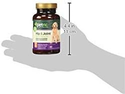 Petnc Level-2 Hip & Joint Health Supplement for Adult Dogs (60 Count), 500mg Glucosamine, 200mg Chondroitin, 50mg MSM, & 6mg Hyaluronic Acid, Includes Vitamin C & Manganese, Liver Flavor