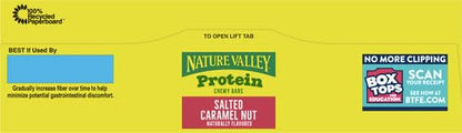 Nature Valley Protein Chewy Snack Bars, Salted Caramel Nut, 15 Bars, 21.3 oz