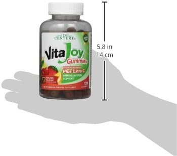 21st Century Vitajoy Multi Gummies Plus Extra C, Orange, Cherry and Strawberry, 120 Count