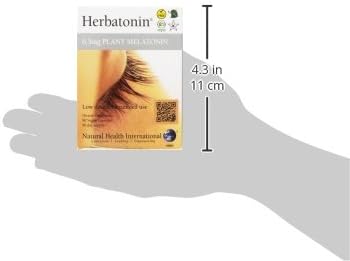 Herbatonin® 0.3 mg – The First Plant-Based, Natural Vegan Melatonin Supplement (Phyto-Melatonin) - Low Dose Sleep Aid, Supports Circadian Rhythm & Cellular Health – 90 Capsules (90 Day Supply)
