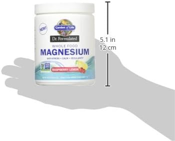 Garden of Life Dr. Formulated,Whole Food Magnesium,Raspberry Lemon,14.9 oz (421.5 g),(Pack of 2)