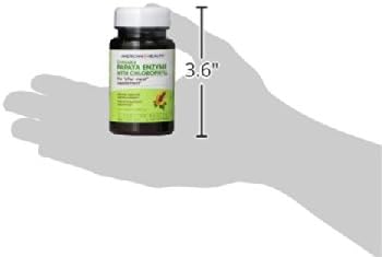 American Health Papaya Enzyme with Chlorophyll Chewable Tablets Promotes Nutrient Absorption, Helps Digestion and Freshens Breath, Gluten-Free, Vegetarian - 100 Count (Pack of 2)