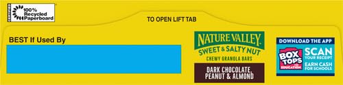 Nature Valley Sweet and Salty Nut Granola Bars, Dark Chocolate Peanut Almond, 6 Bars, 7.2 oz