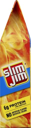 Slim Jim Smoked Meat Sticks, Mild Flavor, 6g Protein Per Serving, Snack Size, Easter Basket Stuffer for Men, 0.28 oz. (14 Count)