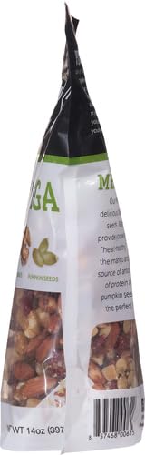 Power Up Trail Mix,Mega Omega Trail Mix,Non-GMO,Vegan,Gluten Free,No Artificial Ingredients,Gourmet Nut,14 Ounce Bag,(Pack of 4)