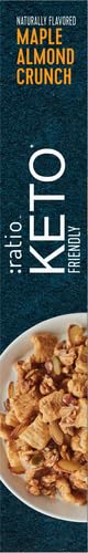 Ratio Trio Maple Almond Crunch Cereal, 10g Protein, Keto Friendly, 10.4 oz (Pack of 4)