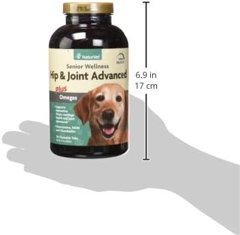 NaturVet – Senior Wellness Hip & Joint Advanced Plus Omegas | Help Support Your Pet’s Healthy Hip & Joint Function | Supports Joints, Cartilage & Connective Tissues | 90 Time Release Tablets