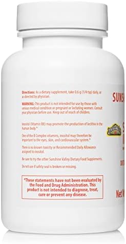 Sunshine Valley® Super Inositol Powder – Dietary Supplement, Wellness & Healthy Lifestyle – Unflavored Powder – 2 oz