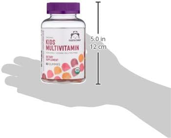 Amazon Brand - Mama Bear Organic Kids Multivitamin Gummies, Berry, Cherry & Orange, 60 Count, 1 Month Supply (Packaging May Vary)