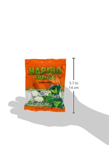 HARIBO Gummi Candy, Frogs, 5 oz. Bag (Pack of 12)