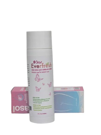 Everfresh Intimate Feminine Wash – Antibacterial Soap with pH 4, Maximum Freshness, Vaginal Hygiene Cleanser for Daily Women Care, 8 fl oz